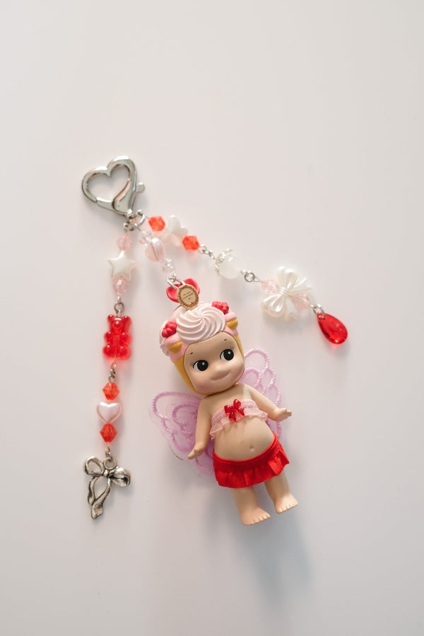 Red Laduree Sonny Angel Keychain