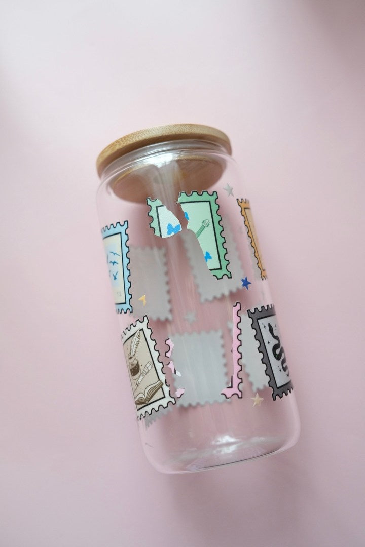 Swiftie Stamps Glass Tumbler (SECONDS)