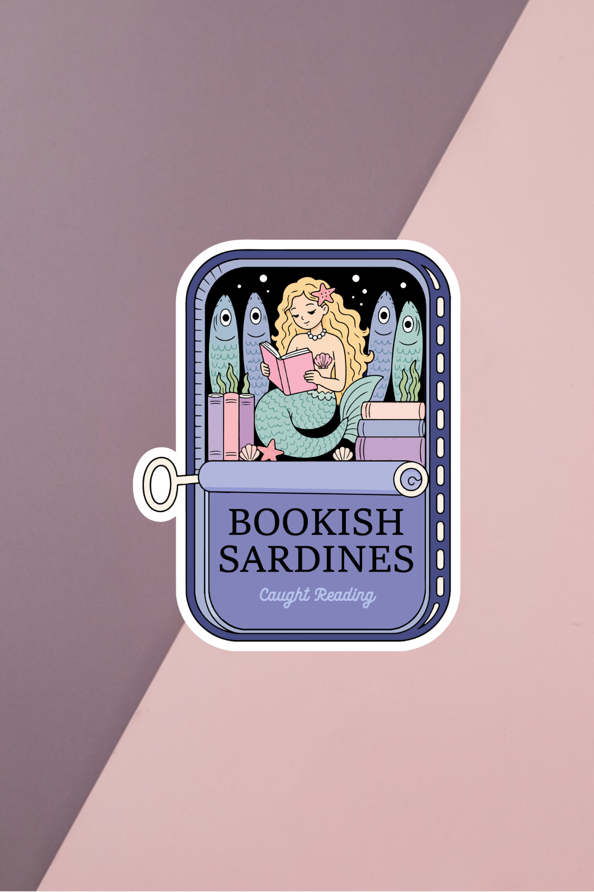 Bookish Sardines Sticker