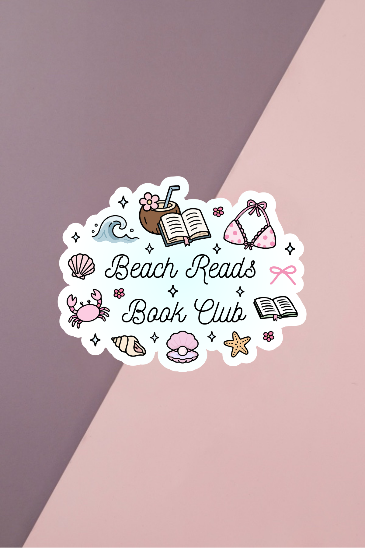 Beach Reads Book Club Sticker