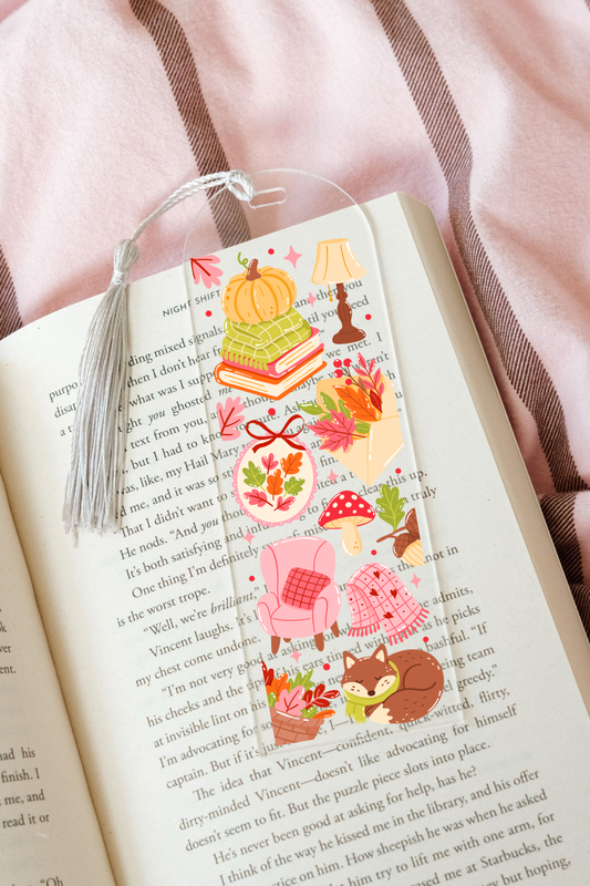 Cozy Autumn - Acrylic Bookmark