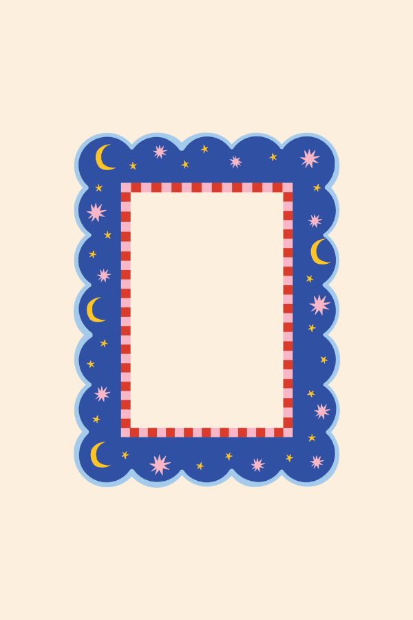 Moon Instax Mini Magnetic Polaroid Frame