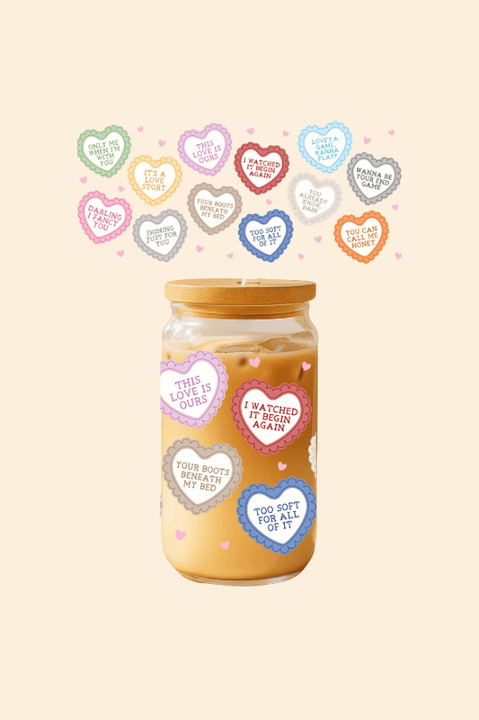 Eras Hearts Glass Tumbler