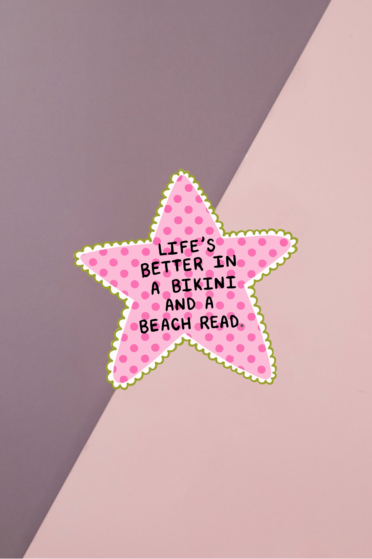 Bikini And Beach Read Sticker