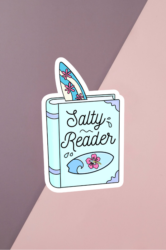 Salty Reader Sticker