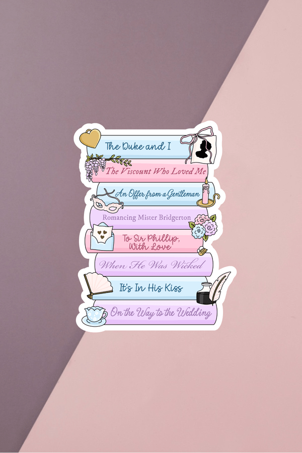 Bridgeton Book Stack Sticker