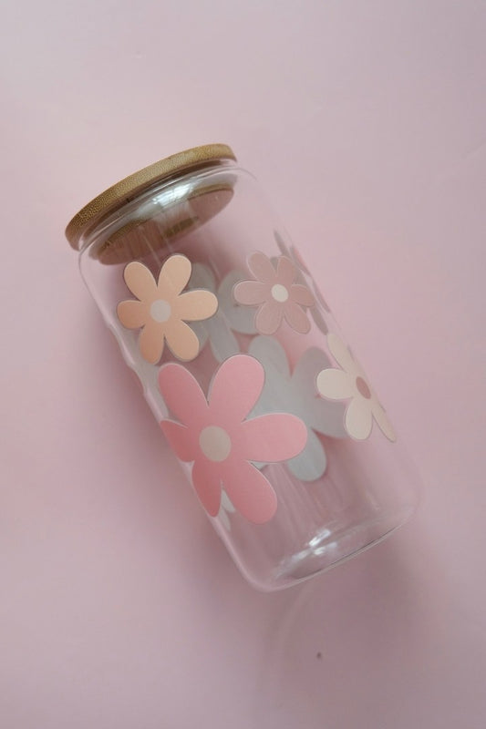 Floral Glass Tumbler (SECONDS)