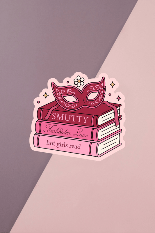 Smutty Book Stack Sticker