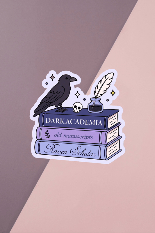 Dark Academia Book Stack Sticker