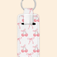 Cherry Bows - Lip Balm Holder Keychain