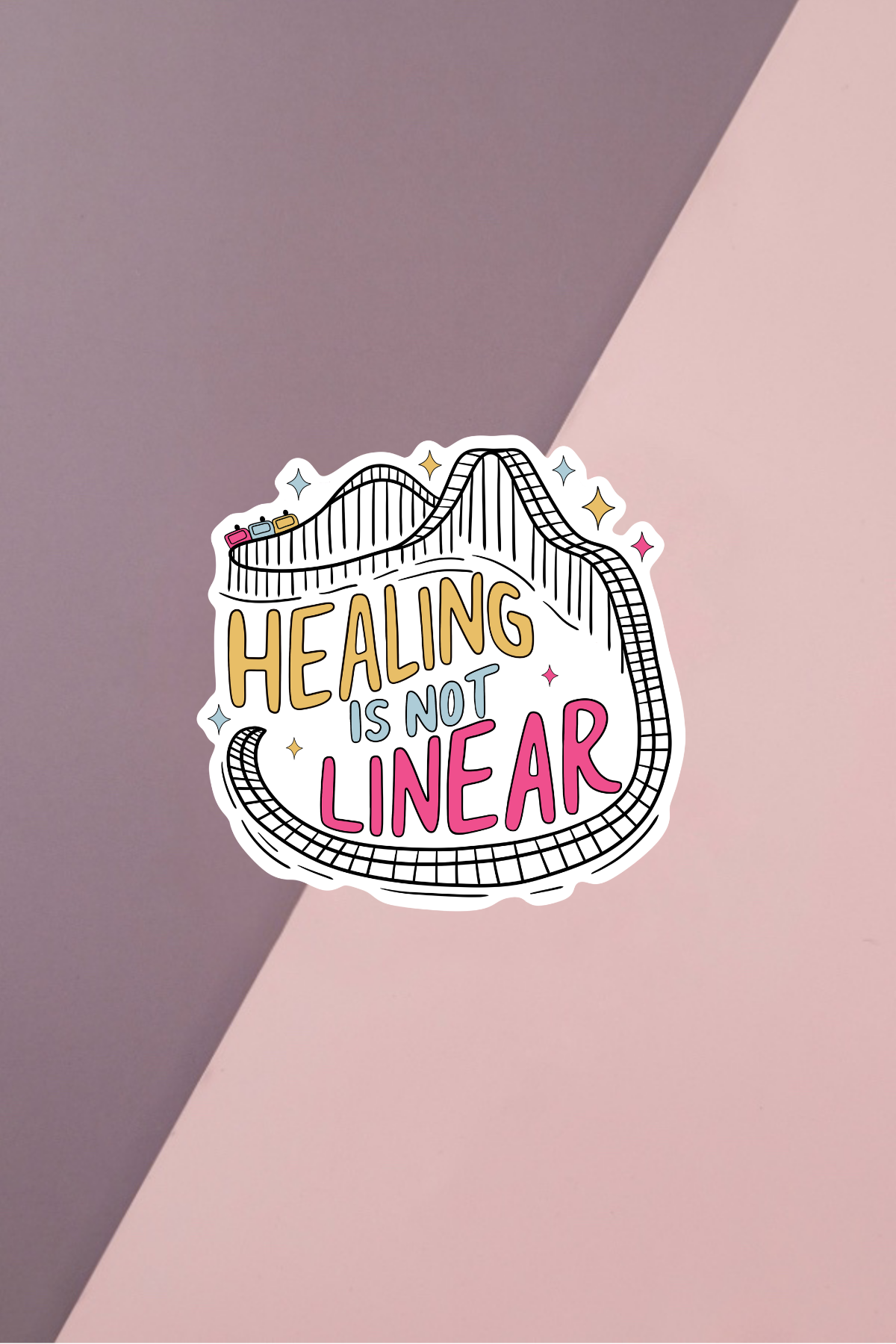 Healing Is Not Linear Sticker