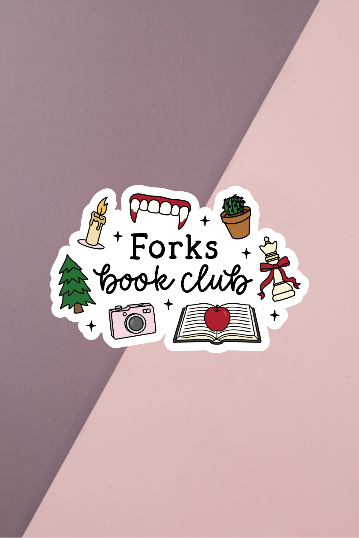 Forks Book Club Sticker