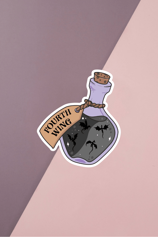 Fourth Wing Jar Sticker
