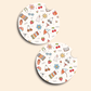 Summer Icons Car Coasters - 2 Pack