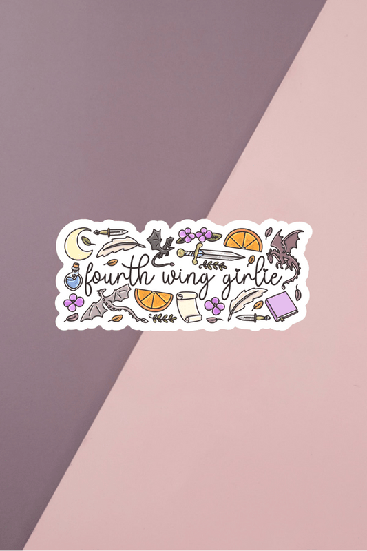 Fourth Wing Girlie Sticker