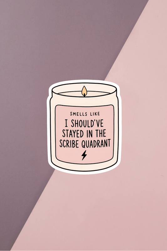 Scribe Quadrant Candle Sticker
