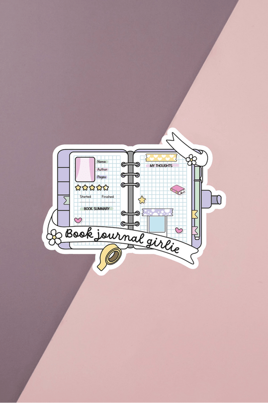 Book Journal Girlie Sticker