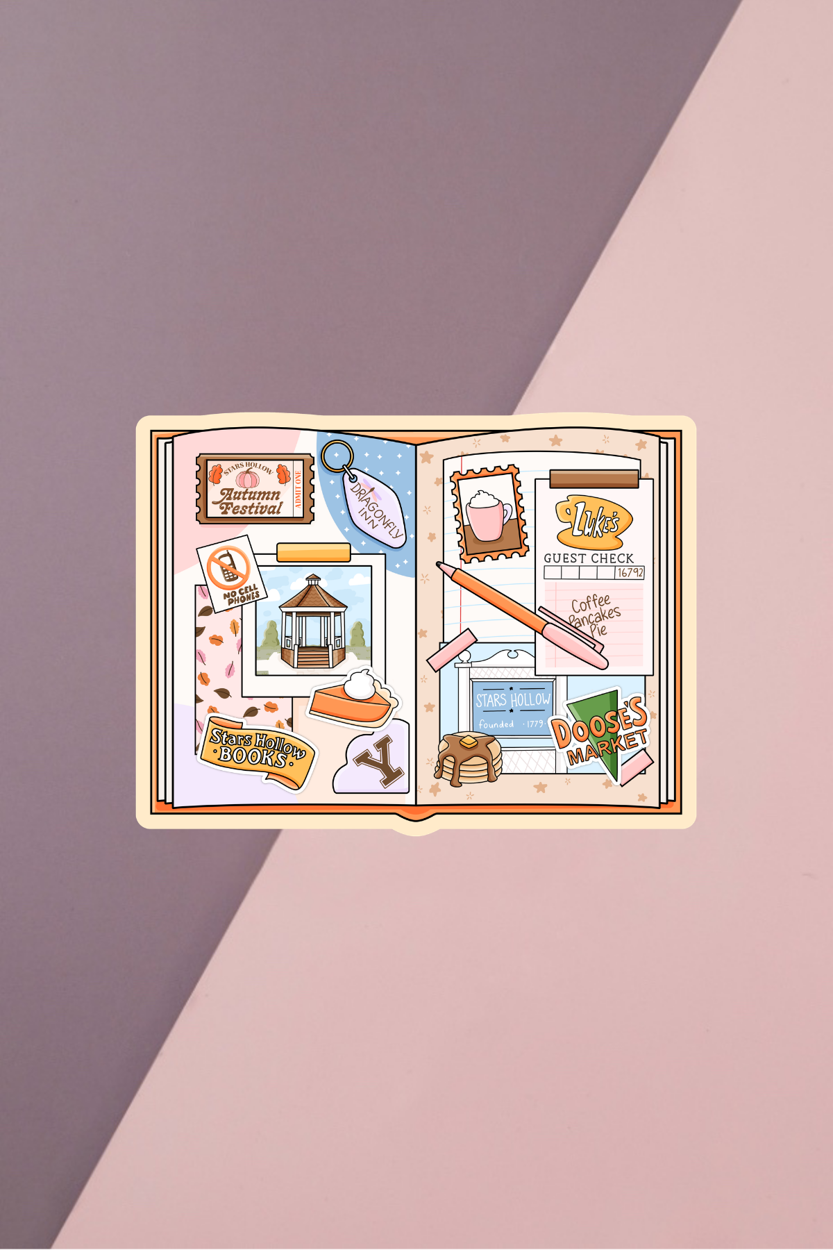 Stars Hollow Junk Journal Sticker