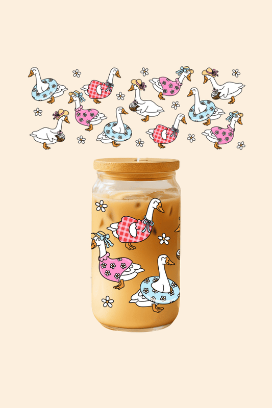 Summer Geese Glass Tumbler