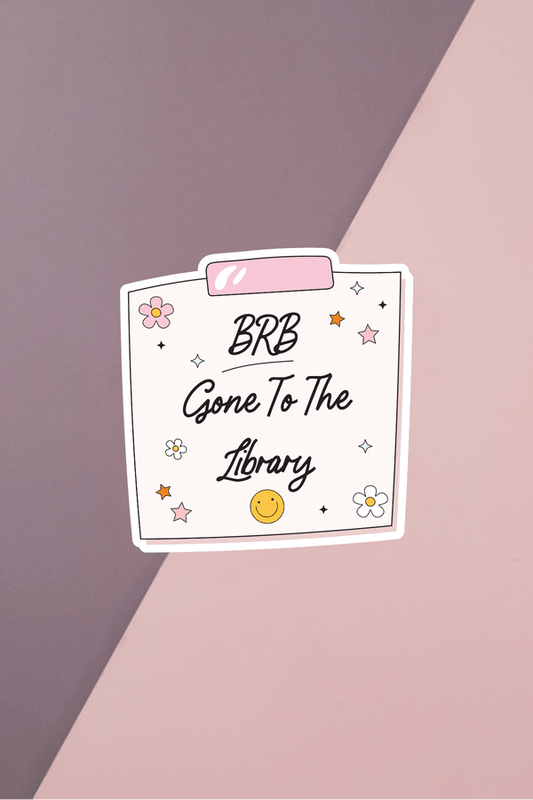 Gone To The Library Sticker