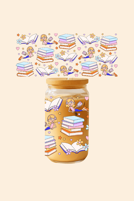 Lizzie McGuire Books Glass Tumbler