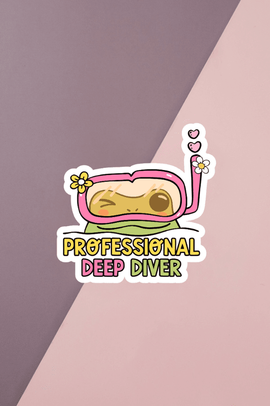 Professional Deep Diver Sticker