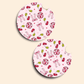 Disco & Bows Car Coasters - 2 Pack