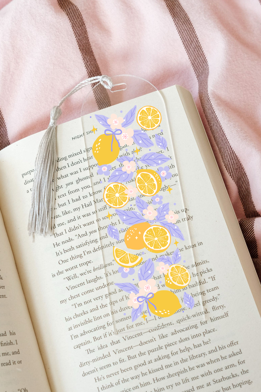 Lemon Leaves - Acrylic Bookmark