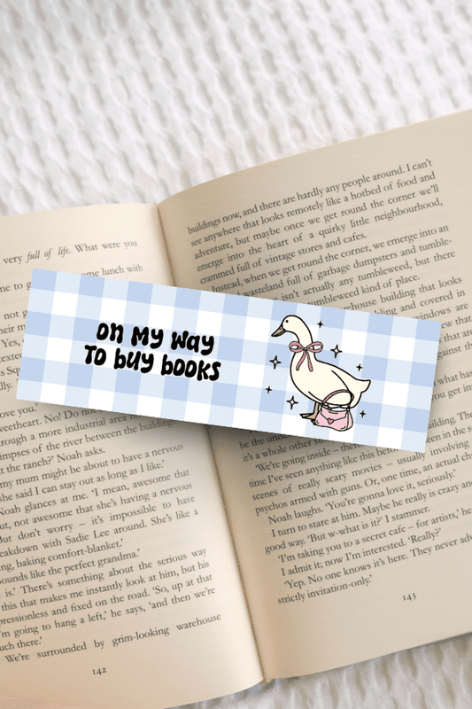 On My Way To Buy Books Bookmark