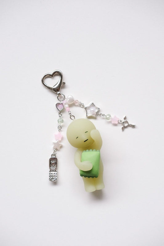 Sleepy Smiski Keychain