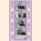 Purple Leaves Magnetic Photostrip Frame