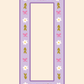 Purple Leaves Magnetic Photostrip Frame