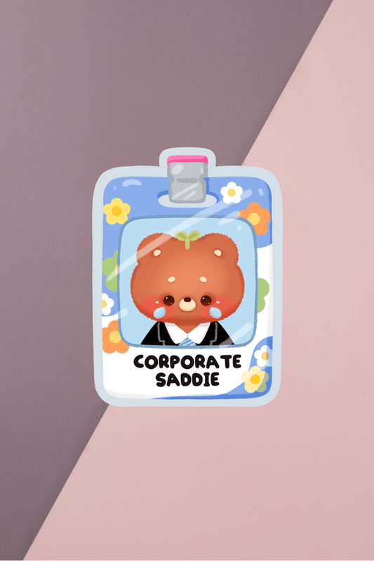 Corporate Saddie Sticker