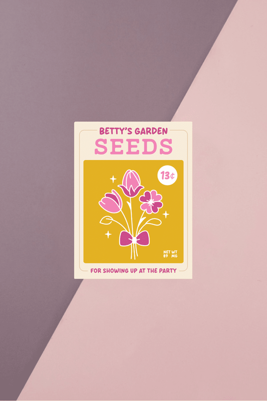 Betty's Garden Seeds Sticker