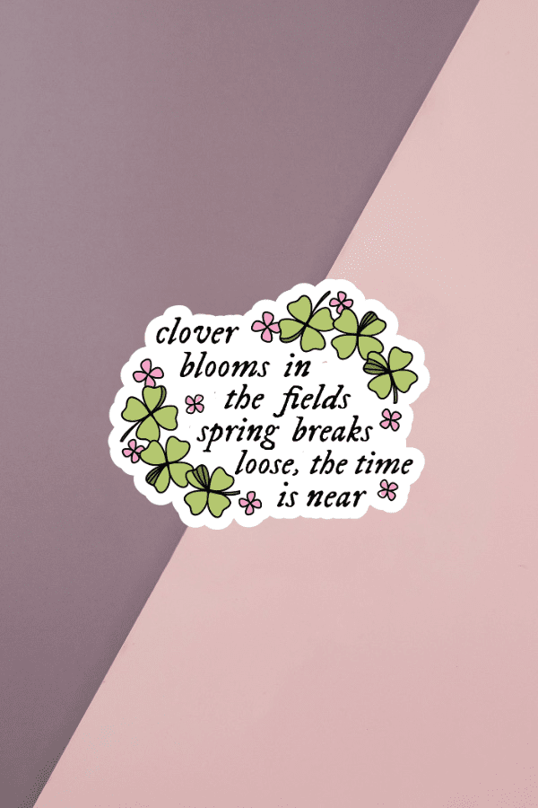 Clover Blooms Sticker