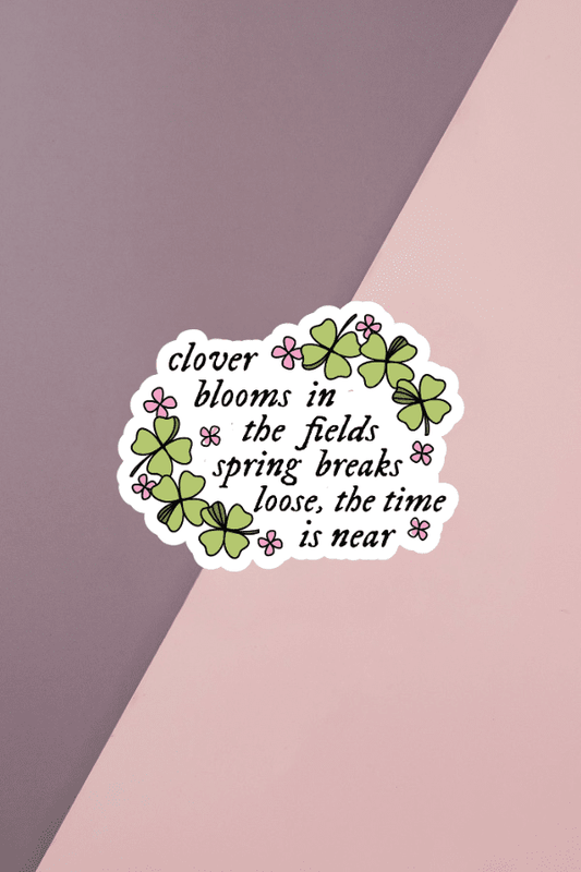 Clover Blooms Sticker