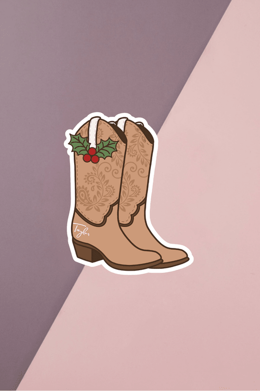 TS Christmas Boots Sticker