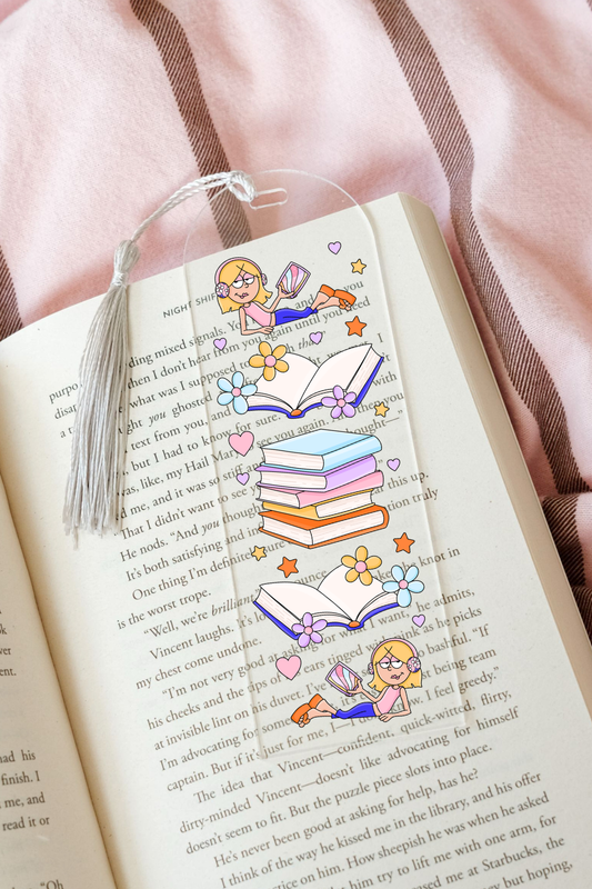 Lizzie Bookish - Acrylic Bookmark