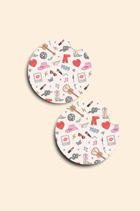 Swiftie Car Coasters - 2 Pack
