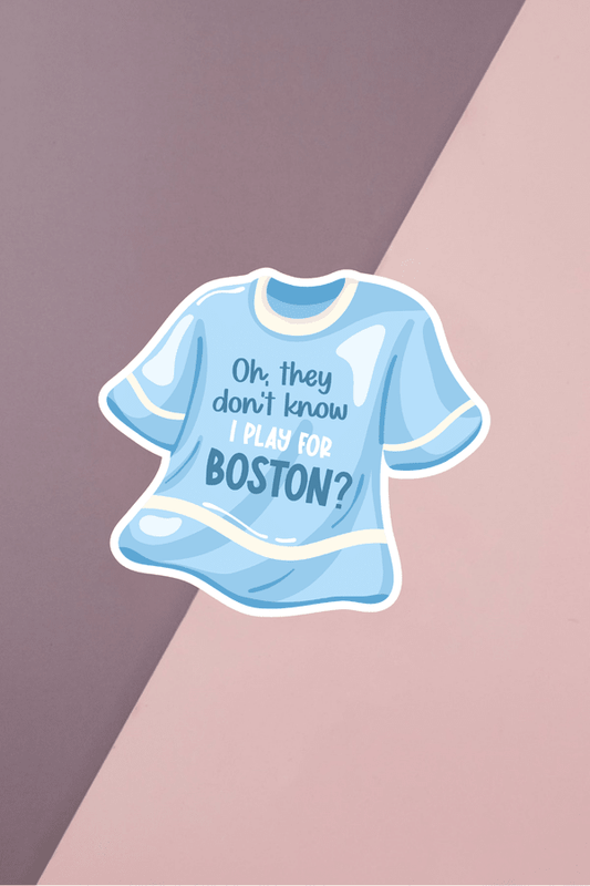 Boston Jersey Sticker