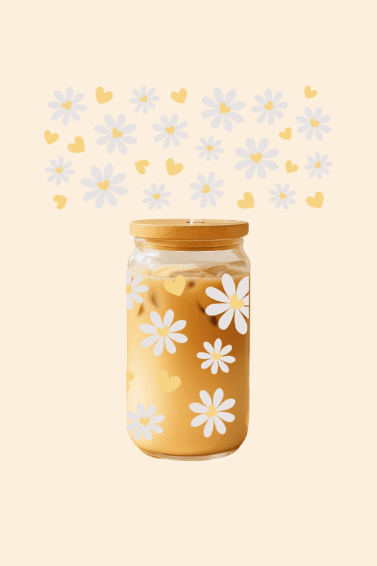 Daisy Glass Tumbler