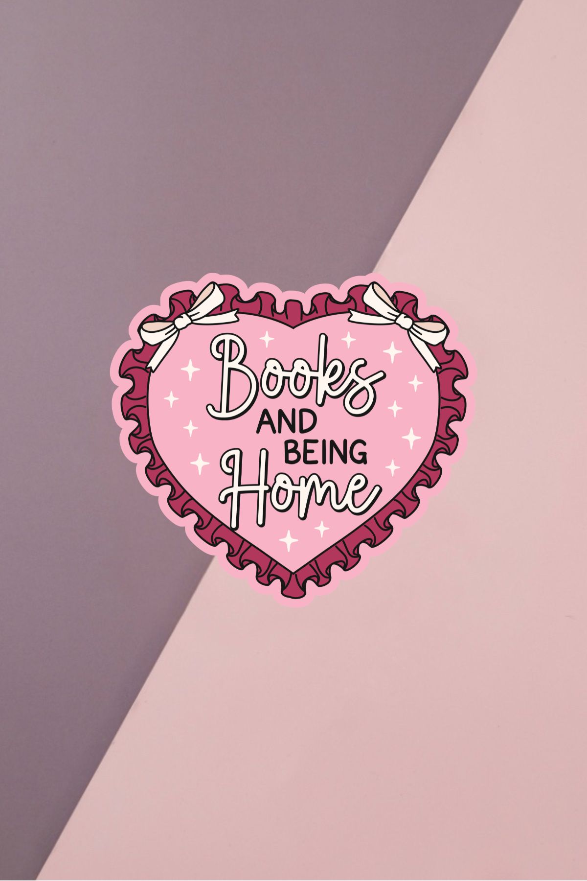 Books And Being Home Sticker