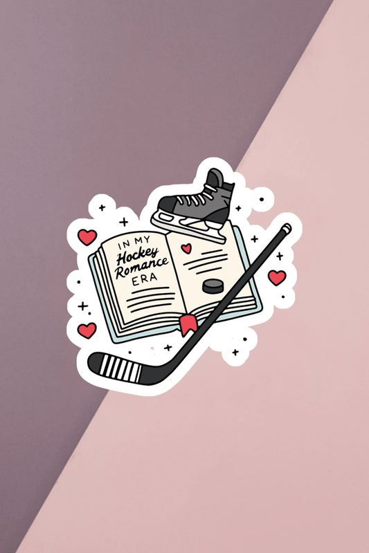 Hockey Romance Era Book Sticker