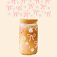 Daisies & Bows Glass Tumbler
