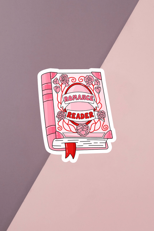 Romance Reader Book Sticker