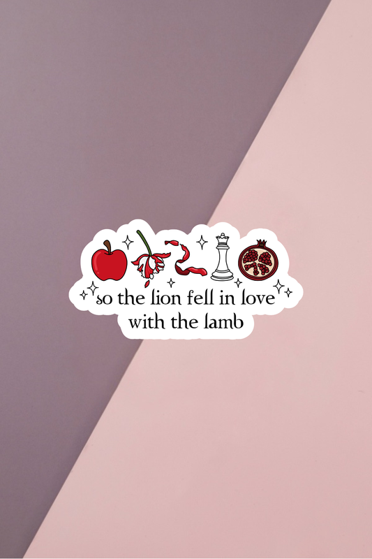 So The Lion Book Sticker