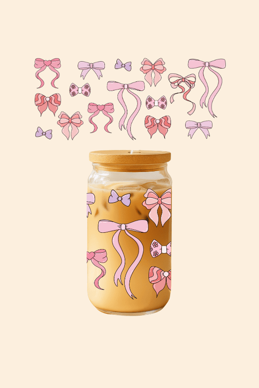 All About Bows Glass Tumbler