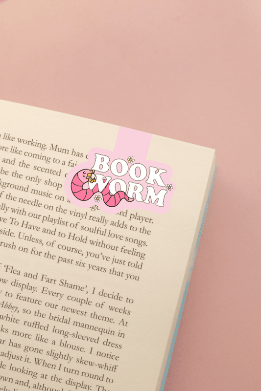 Book Worm Magnetic Bookmark