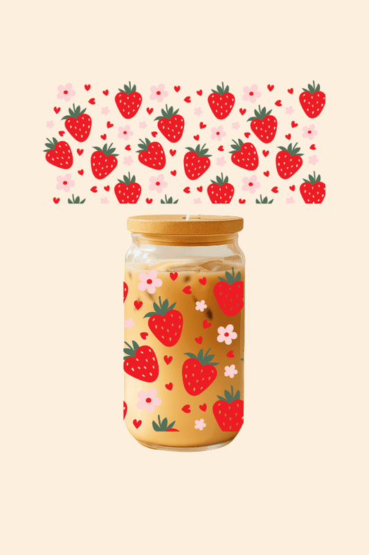 Strawberry Glass Tumbler