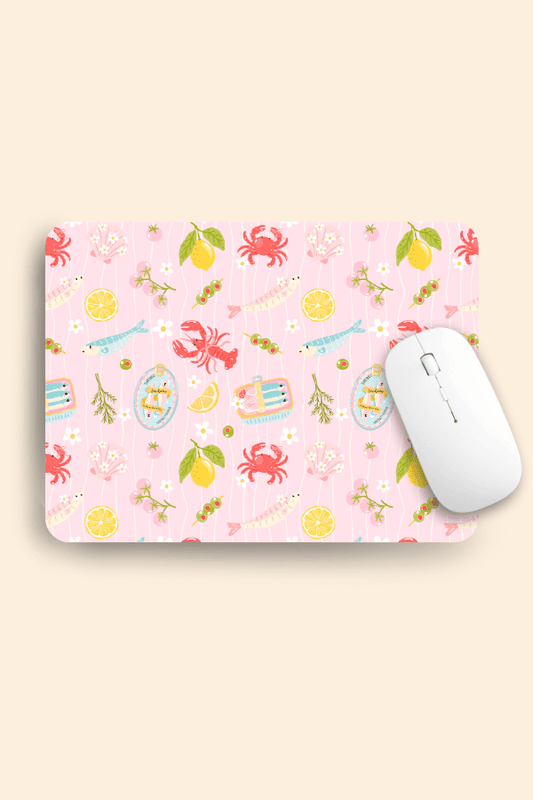 Coastal Picnic Confetti Mousepad